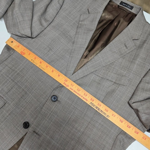 Ralph Lauren LRL Sport Coat Mens 40S Gray Check 2 Button Career Blazer Jacket - Picture 9 of 14